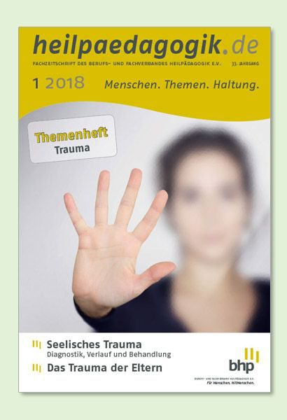 Cover der heilpädagogik.de 1/2018